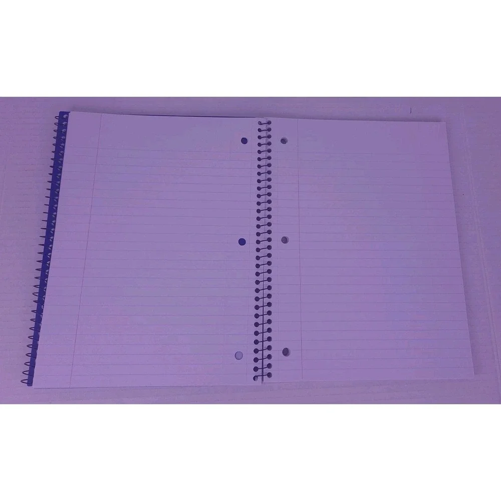 Set Of 6 Up & Up Wide Ruled Notebooks, 70 Sheets, Hot Pink, Black, Blue
